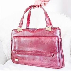 Vintage 1980s  Leather Elbief England Purse Bag